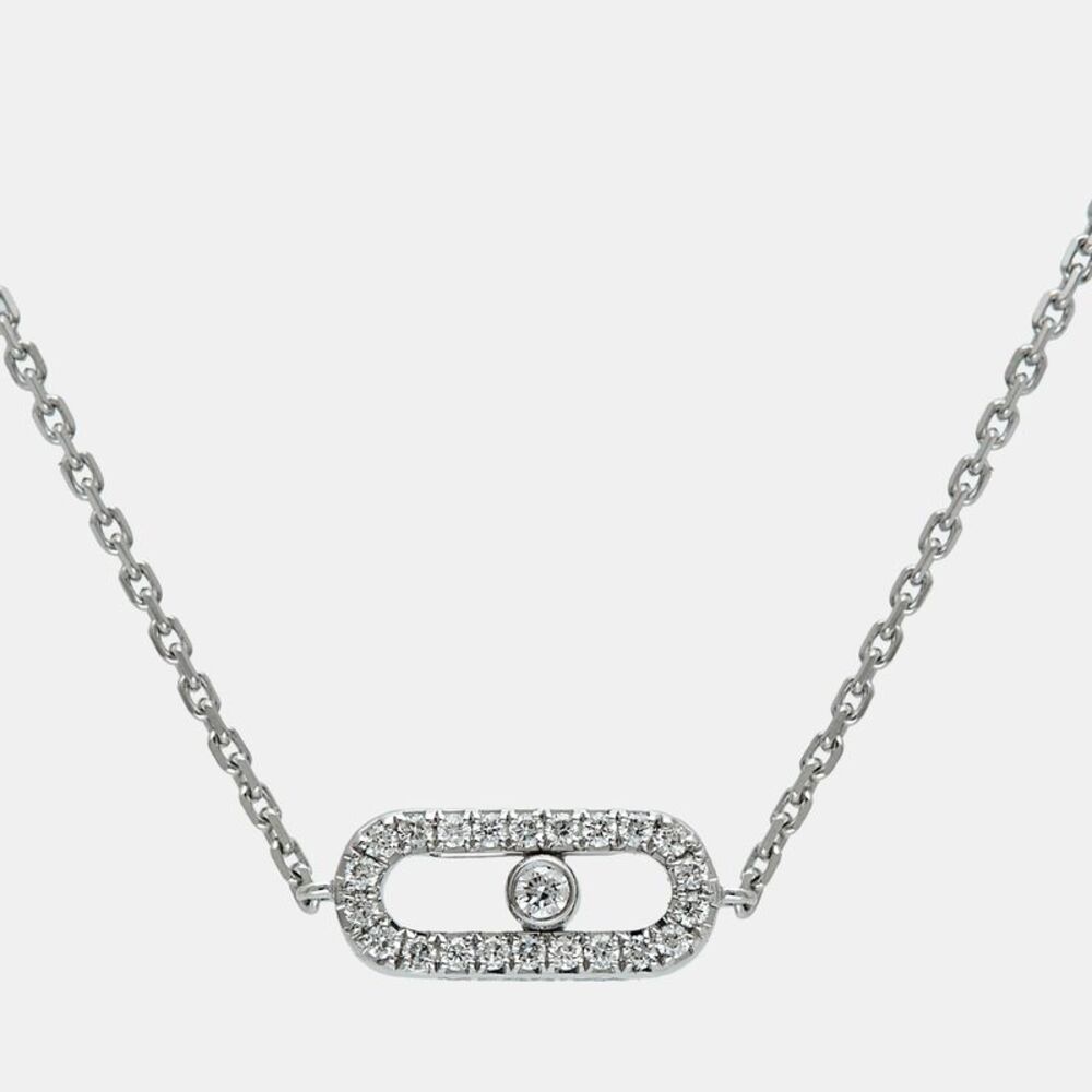 Messika Diamond Pave 18K White Gold Children Bracelet - Picture 3 of 7